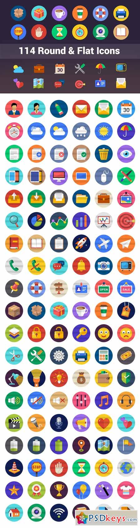 114 Round And Flat Icons 103616
