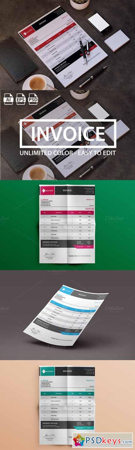 Simple & Clean Invoice 182868