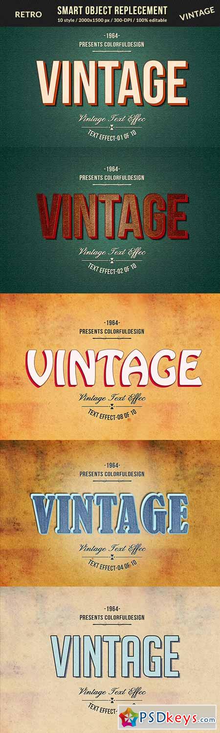 Retro Vintage Text Effects 181914