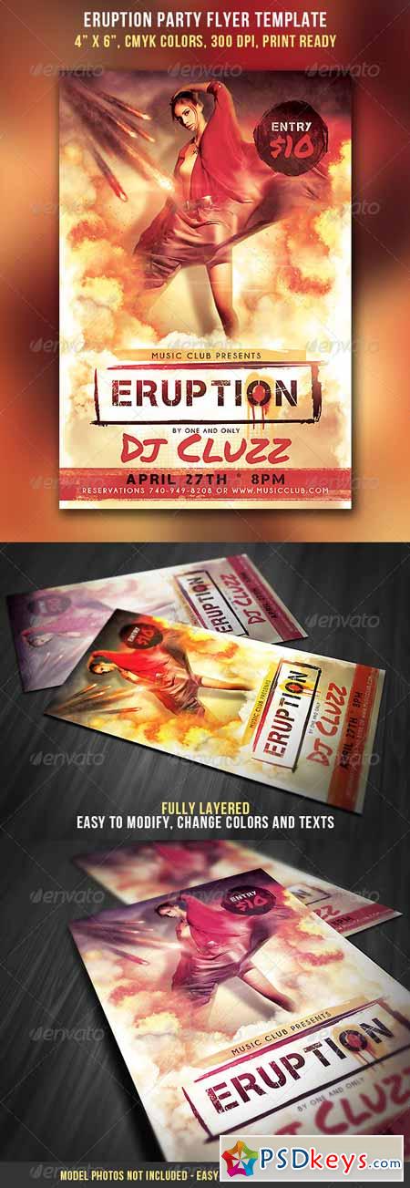 Eruption Party Flyer 4342859