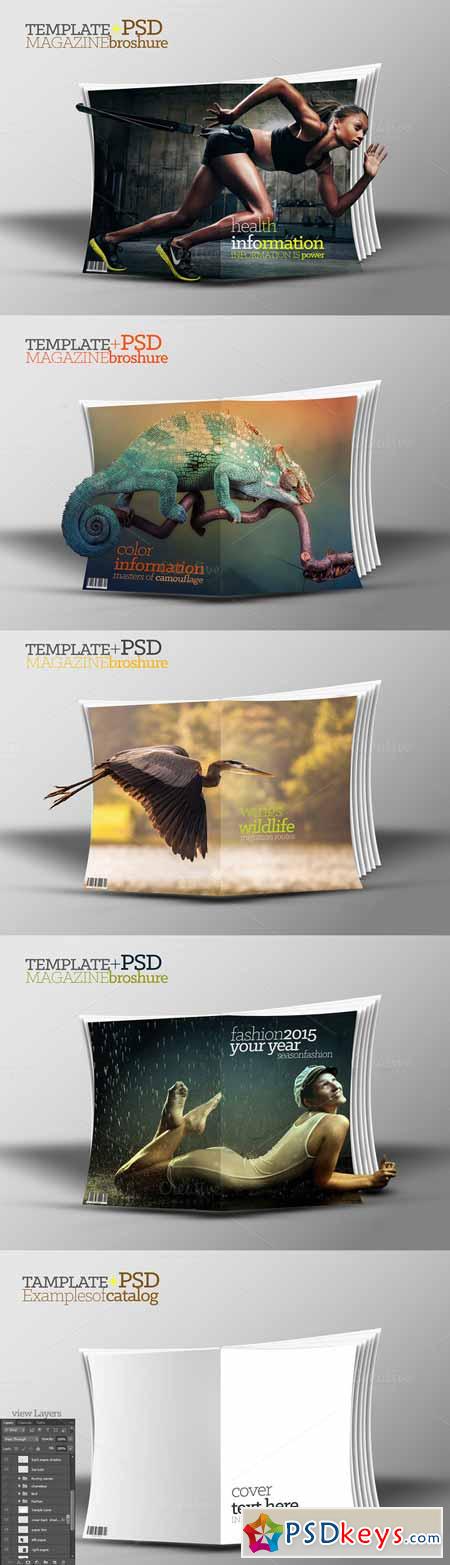 3D Template catalog+PSD