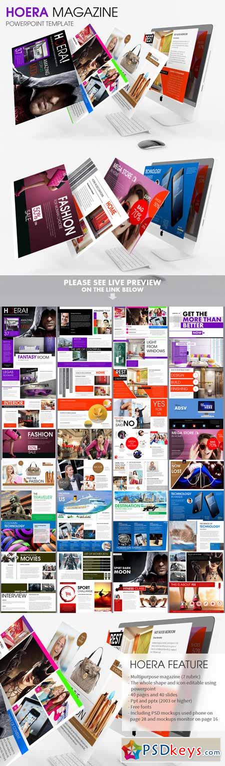 HOERA Magazine - Powerpoint Template 174276