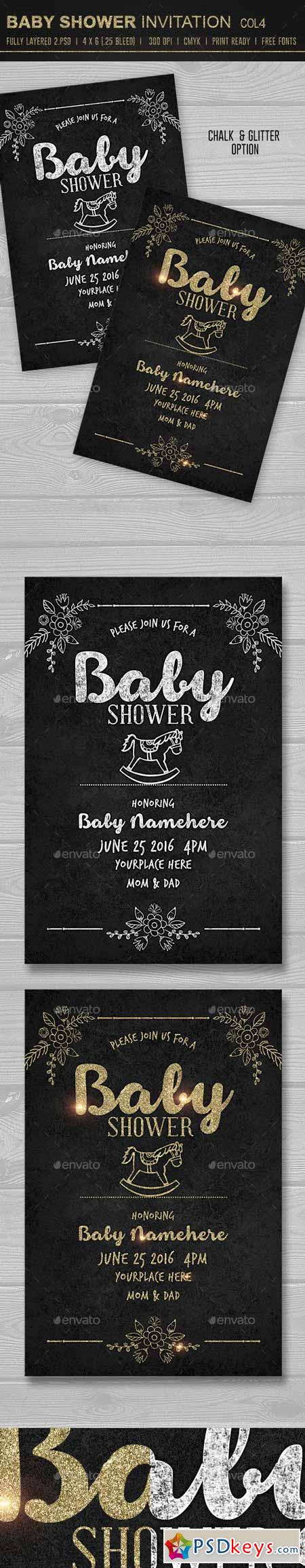 Baby Shower Invitation 4 10386764