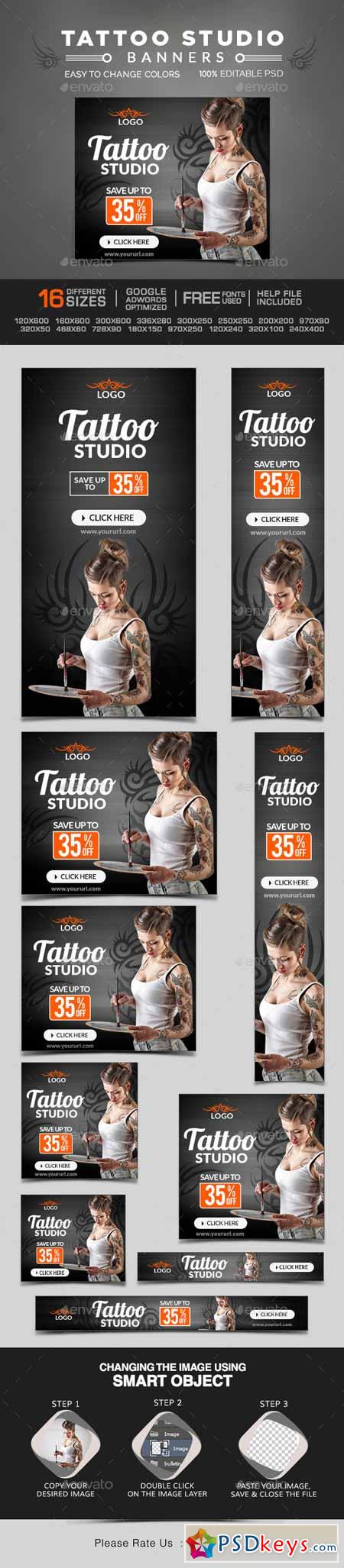 Tatto Studio Banners 10391501