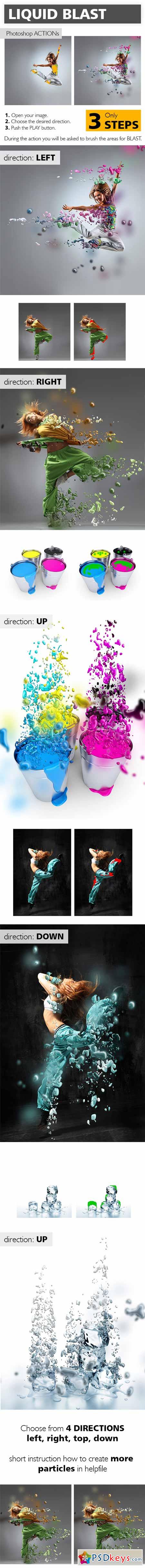Liquid Blast Photoshop Action 10267688