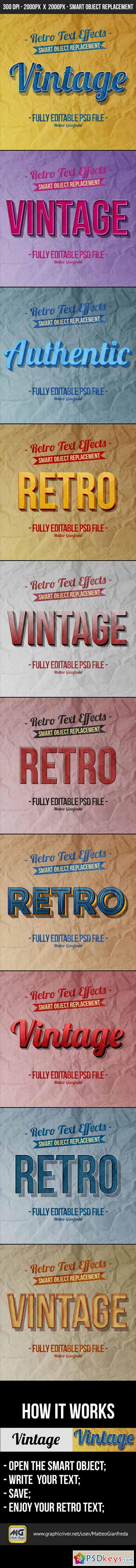Retro Vintage Text Effects 10330477