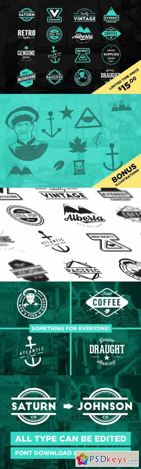 Retro Logos & Badges (Limited Time) 189463