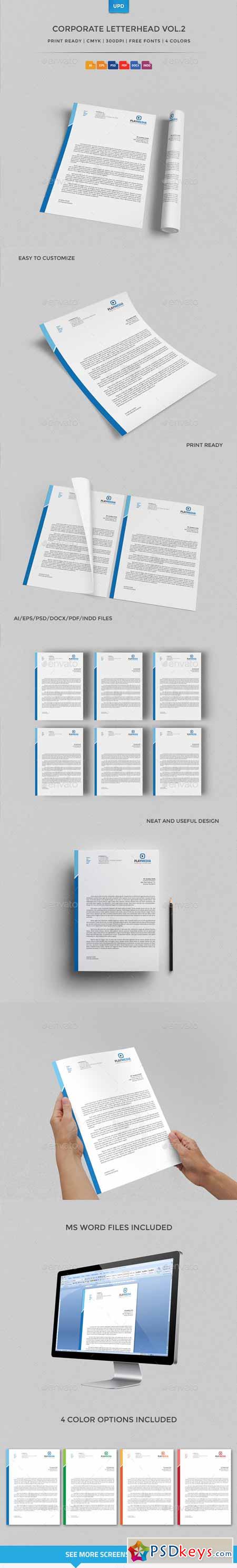 Corporate Letterhead Vol.2 with MS Word Doc 6651984