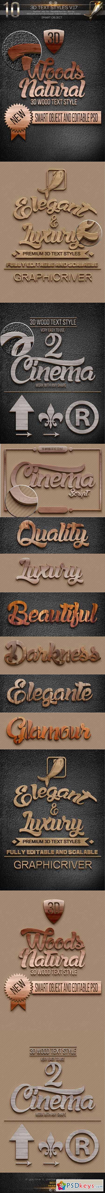3D Collection Text Styles V.17 10462370