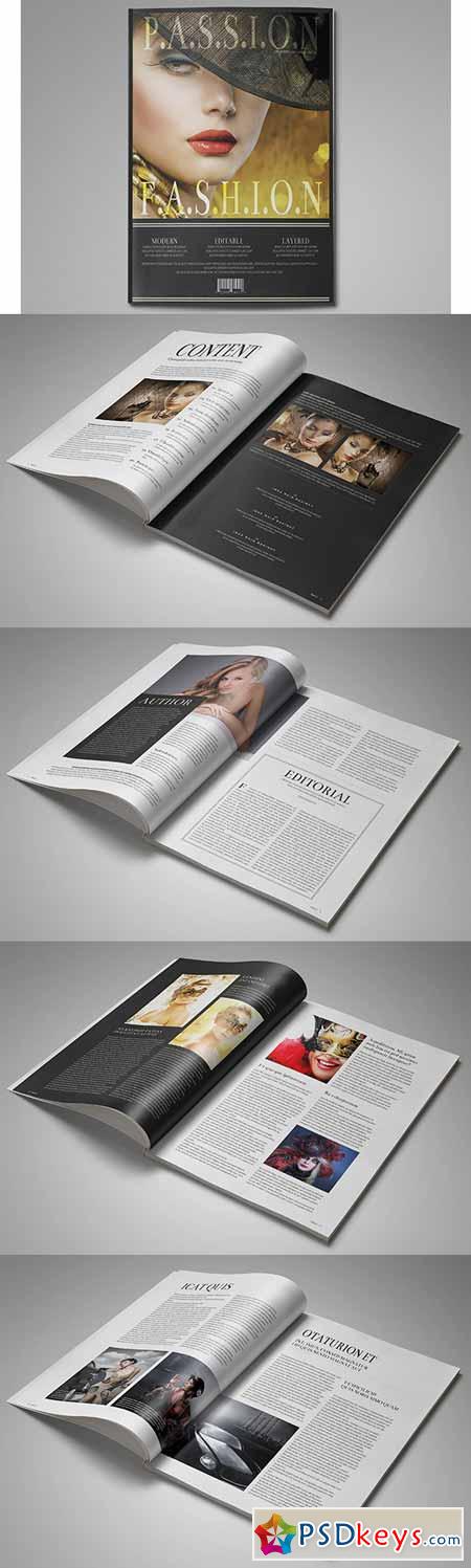 Fashion InDesign Magazine Template 98927