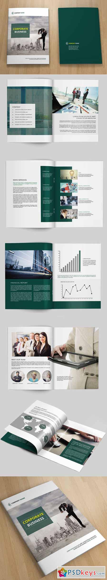 InDesign Corporate Brochure -12page 198799