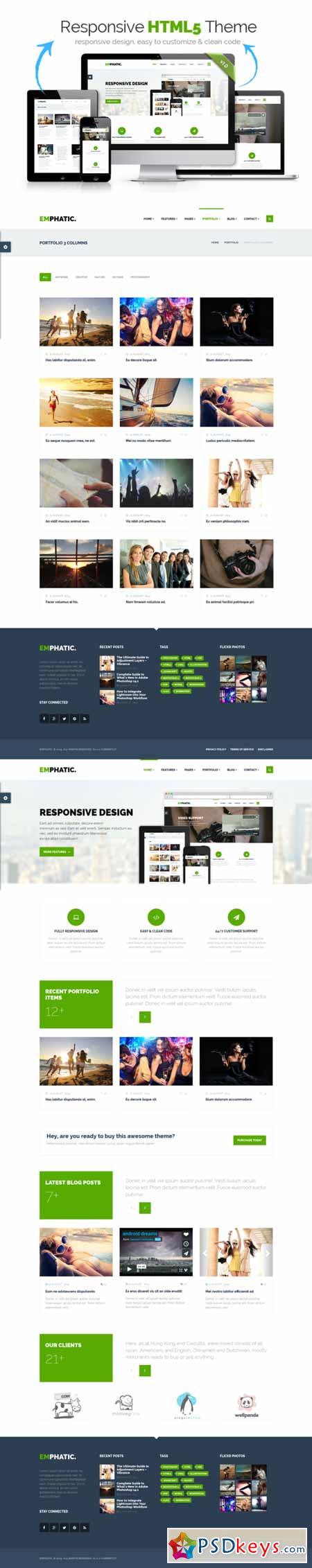 Emphatic - Responsive HTML5 Theme 83453