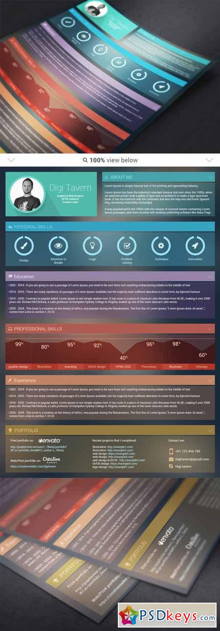 Eye Candy Resume Template 195815