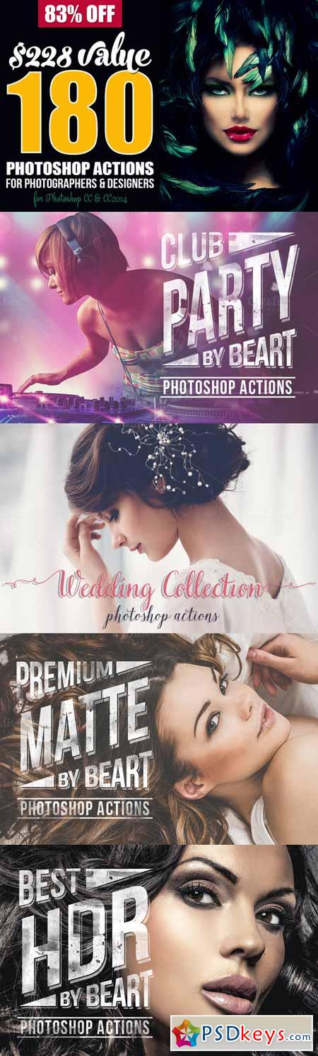 180 Premium Photoshop Actions Bundle 186213