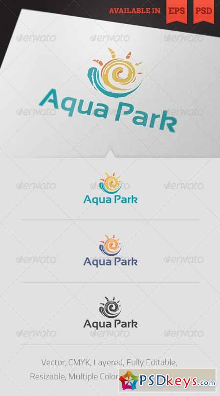 Aqua Park Logo Template 3155122