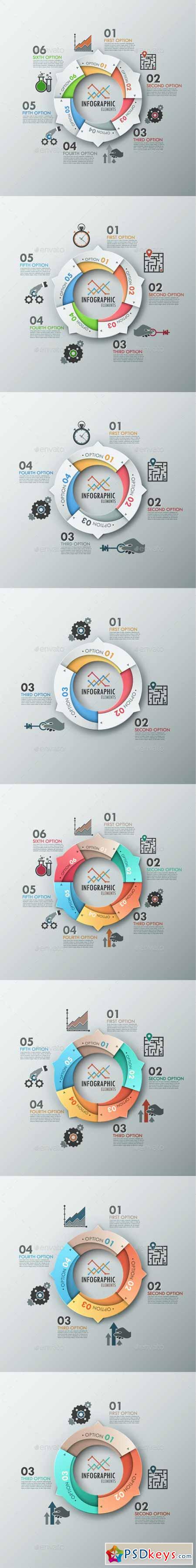 Modern Infographic Options Banner (8 Items) 9107740