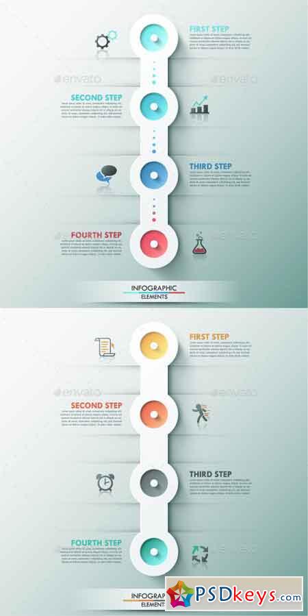 Modern Infographic Process Template (2 Colors) 9356544