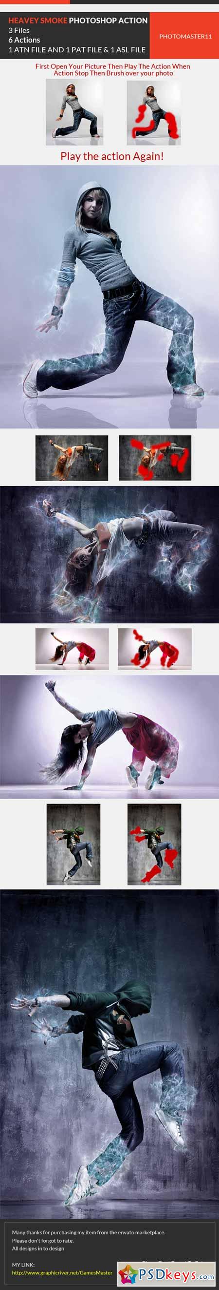 Heavy Smoke Effect Photoshop Actions 10502977