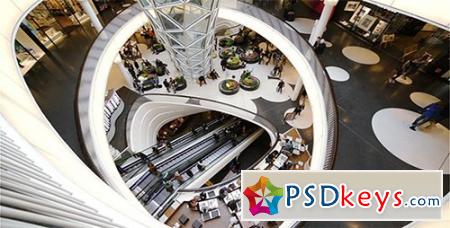 Busy Day in Shopping Mall - Stock Footage