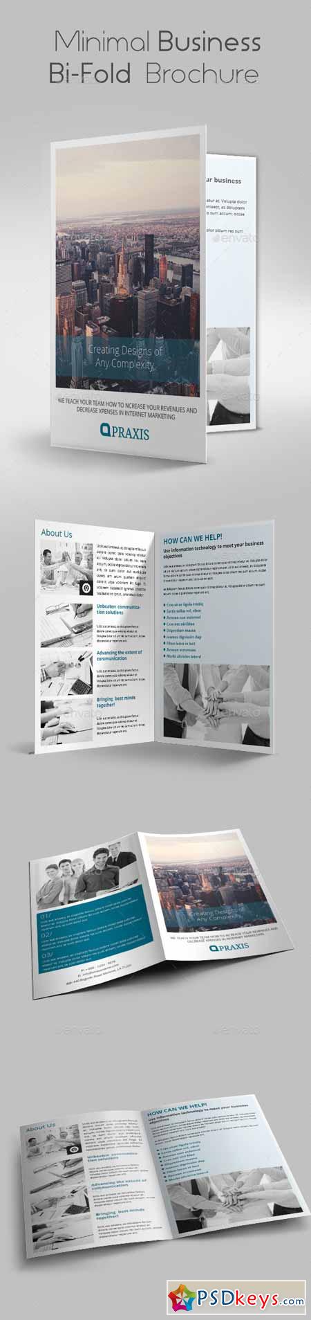 Minimal Business Bi-Fold Brochure 10516890