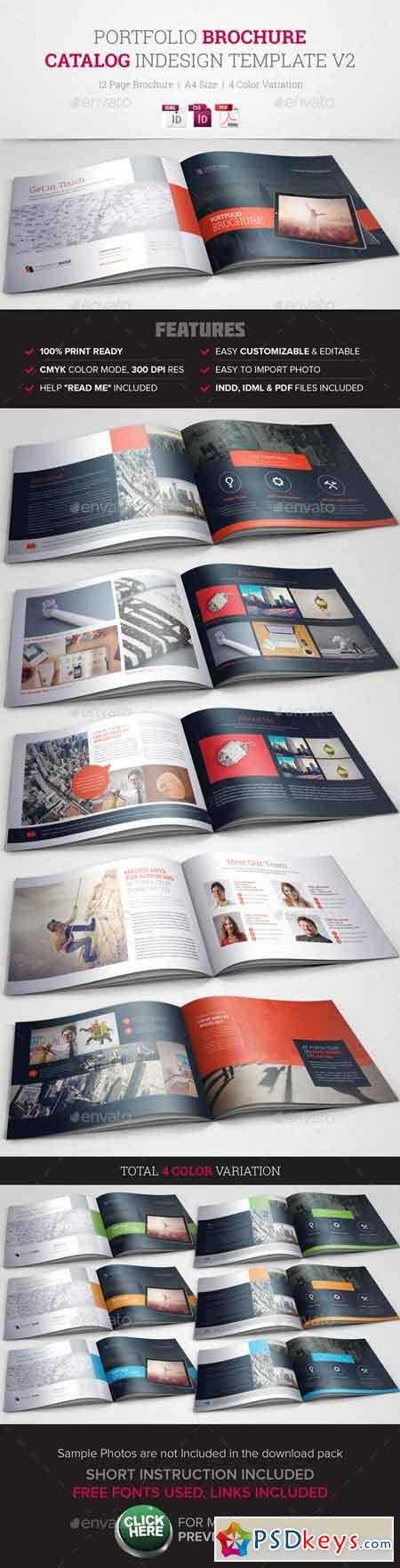 Portfolio Brochure InDesign Template v2 10491396