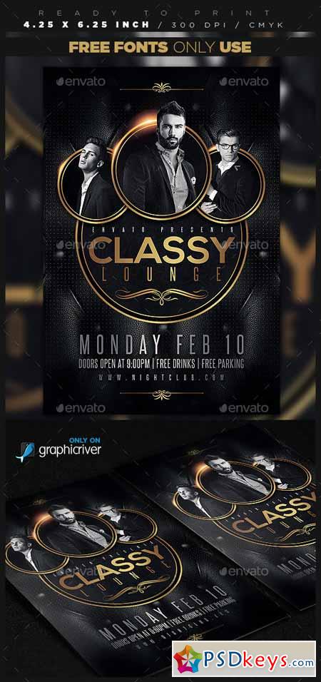Classy Lounge Party Flyer 10342077