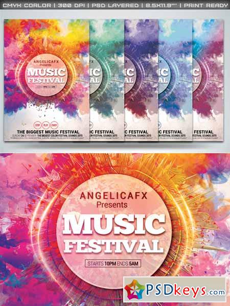 Music Festival Flyer Template 205532