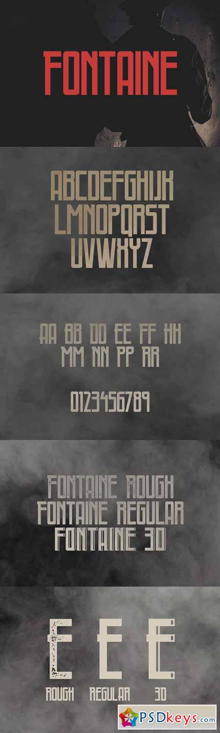 Fontaine Typeface 205215