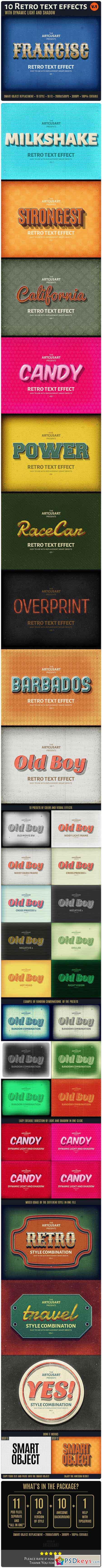 10 Retro Text Effect v.1 10587866