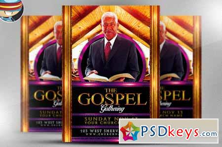 Gospel Gathering Flyer Template 90582
