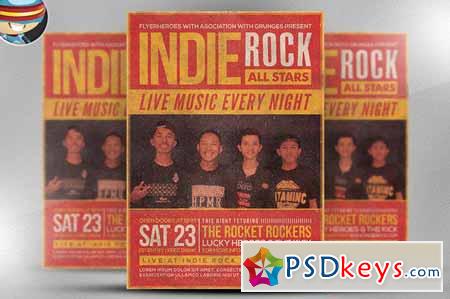 Indie Rock Flyer Template 126257