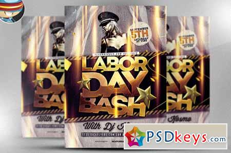 Labor Day Bash Flyer Template 66062