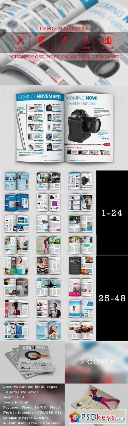 Lemo - Indesign Magazine Templates 201873