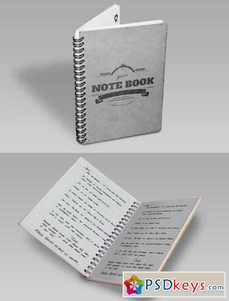 Notebook Mock-Up 210465