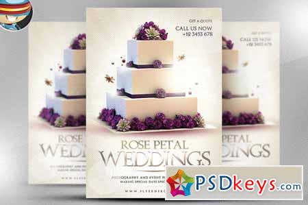 Wedding PSD Flyer Template 63179