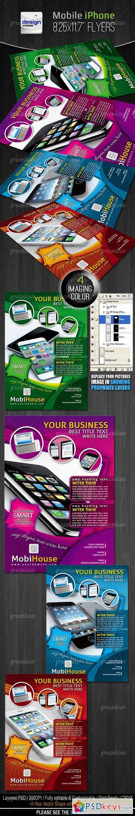 Mobile iPhone Application Flyers Adds 3070