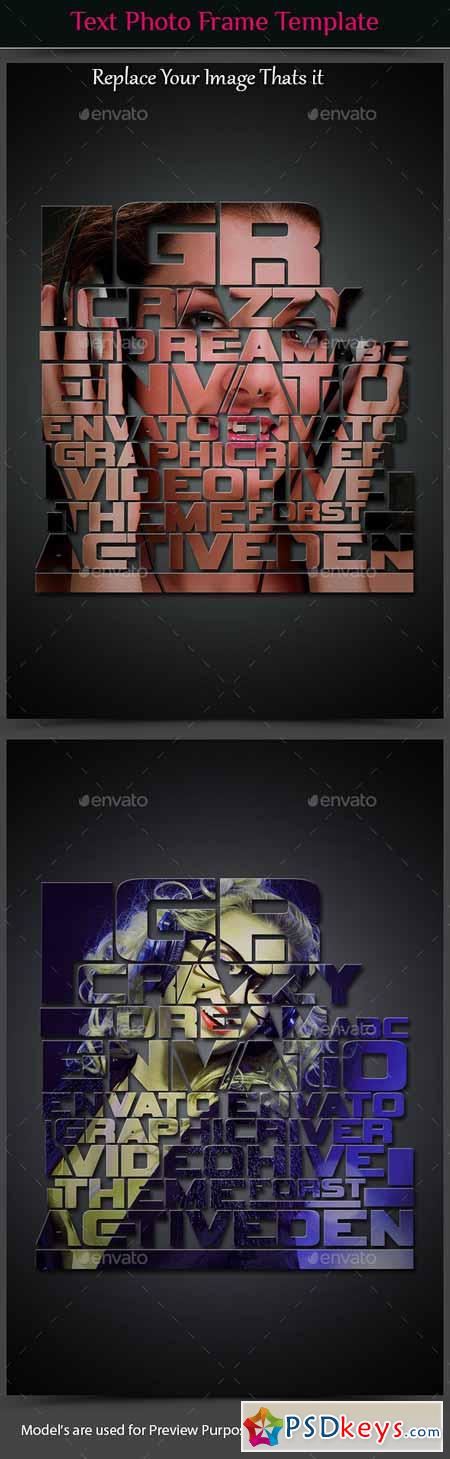 Text Photo Frame Template 10488491