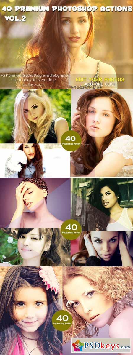 40 Premium Photoshop Actions VoL.2 214257