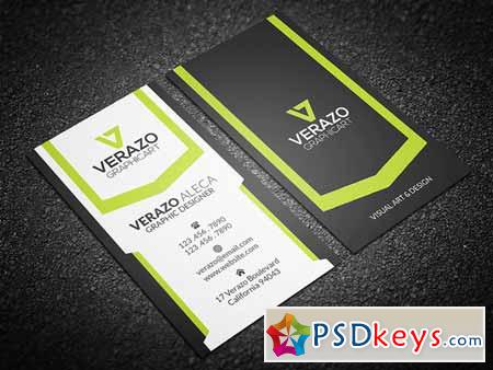 Creative Vertical Business Card 214253