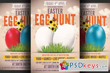 Easter Egg Hunt Flyer Template 211526