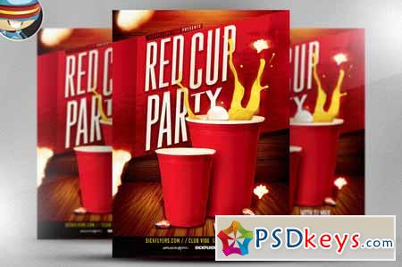 Red Cup Flyer Template 166285