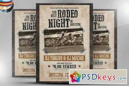 Rodeo Night Flyer Template 135577