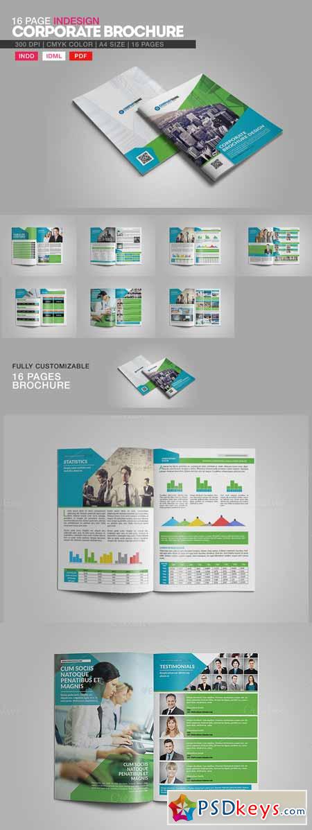 16 Page Indesign Corporate Brochure 216247