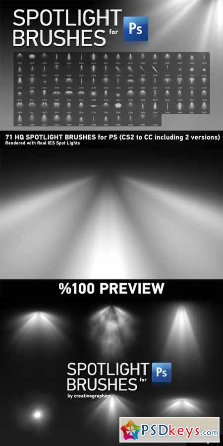71 HQ Spotlight Brushes for PS 201867
