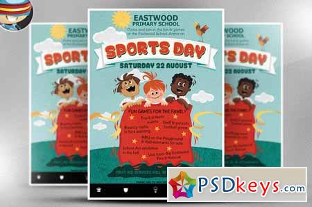Kids Sports Day Flyer Template 216710