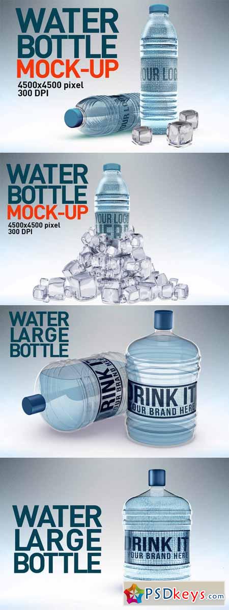Water Bottles Mock up 217480