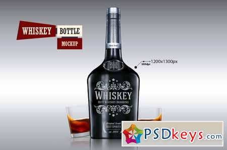 Whiskey Bottle - Mockup 217260