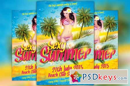 Sexy Summer Party Flyer Template 218854