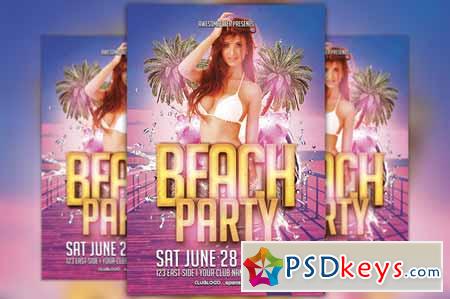 Beach Party Flyer Template Vol.1 218852