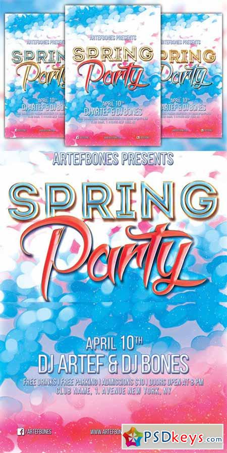 Spring Party Flyer 220253